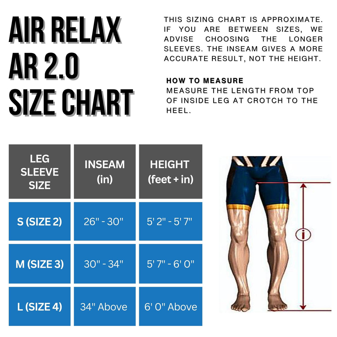 AIR RELAX CLASSIC AR-2.0 LEG RECOVERY SYSTEM (110V US PLUG - TYPE A)