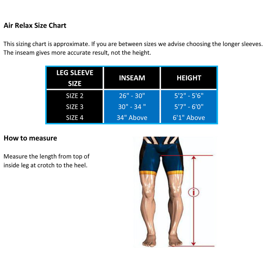 AIR RELAX AR-3.0 & AR-2.0 LEG SLEEVES