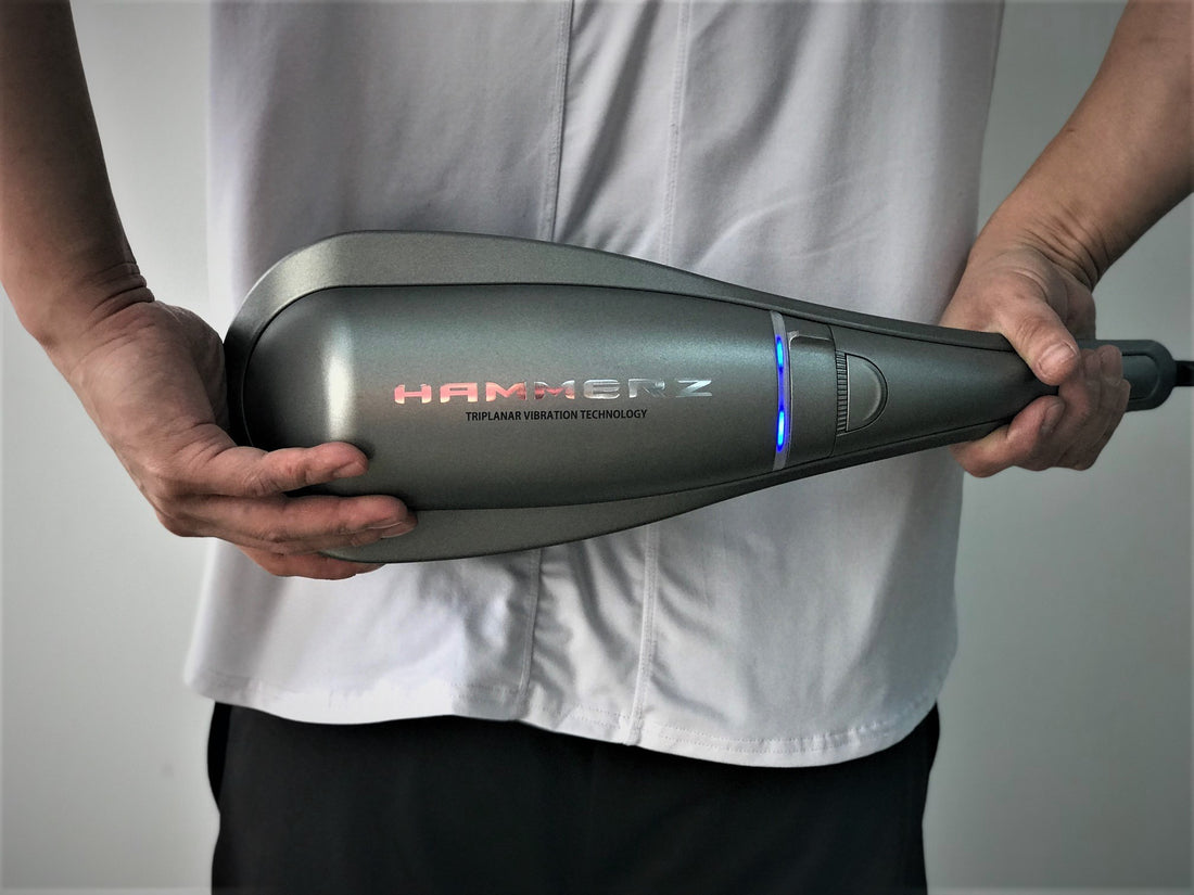 HAMMERZ MASSAGE DEVICE WITH TRIPLANAR VIBRATION TECHNOLOGY